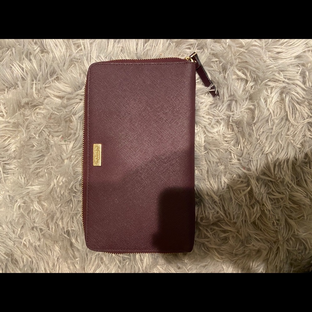 Purple Kate Spade clutch Walet